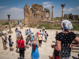 Volubilis Ausgrabungsstätte Marokko