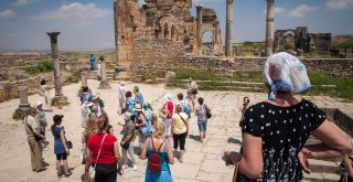 Volubilis Ausgrabungsstätte Marokko